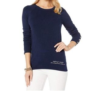brand new lilly Pulitzer sweater “Dinah sweater” size xs, still has tags, navy